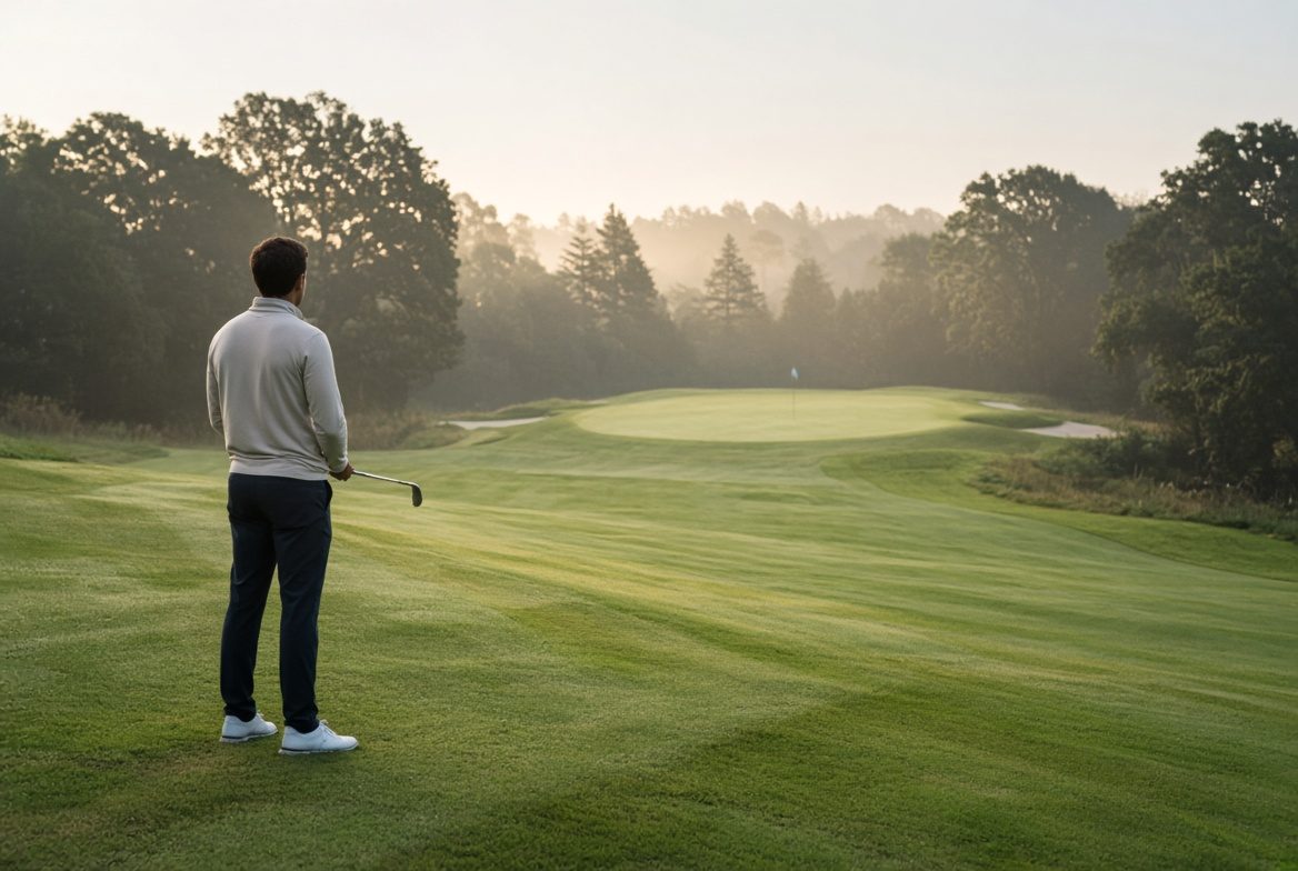 On the course